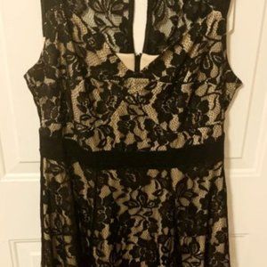 Torrid Lace Bustier Midi Skater Dress - Sz 14